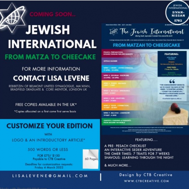 Clean Speech in the Jewish International magazine